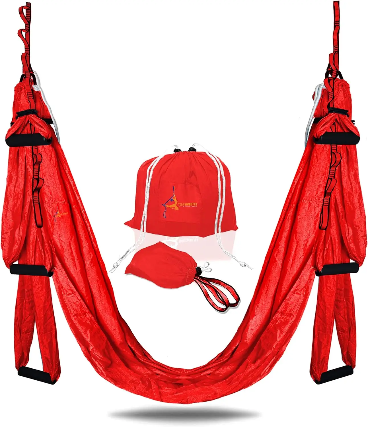 

Premium Aerial Hammo Anti Gravity Yoga Swing Kit - Acrobat Flying Sling Set For Indoor And Outdoor Inversion Therapy