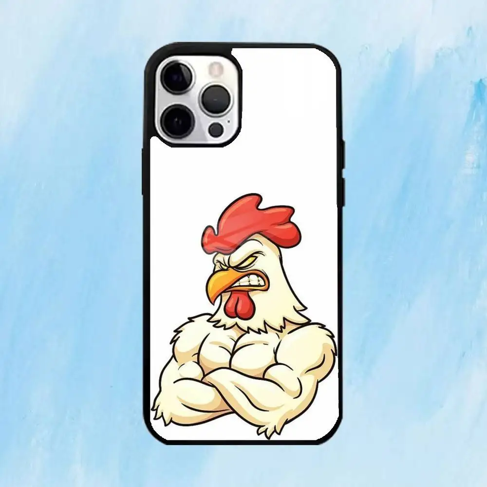 حافظة هاتف Q-quirky R-rooster لهاتف iPhone17,16,15,14,13,12,11 Plus، Pro Max Magnetic للشحن اللاسلكي Magsafe #4