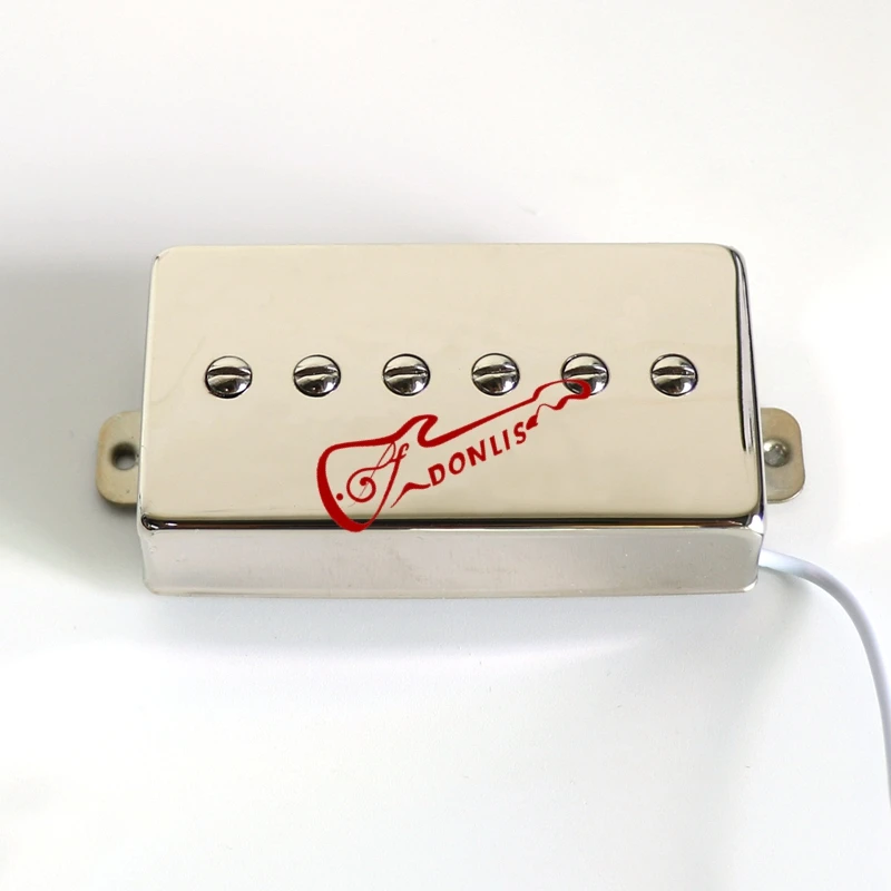 Donlis P90 Style Humbucker Size Alnico Magnet LP جيتار لاقط مع غطاء فضي من النيكل ولوح أساسي