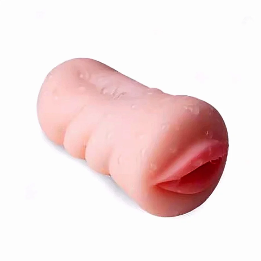 المهبل الشرج المزدوج دخول ذكر الاستمناء جيب كس الاصطناعي اللسان كوب الترا لينة مادة TPE قنوات متعددة الملمس #5