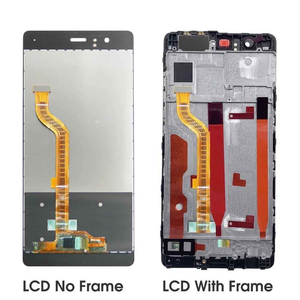 5.2\'\' AAA Quality LCD+Frame For Huawei P9 EVA-L09 L19 L29 LCD Display With Touch Screen Digitizer Assembly Replacement