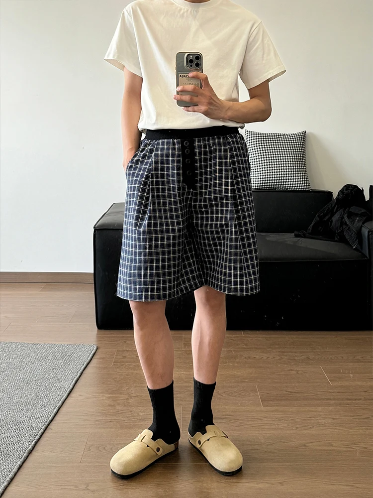 

Old Money Style American Retro Outdoor Beach Casual Shorts Men's Summer Sporty Knee-Length Five-Point Pants Loose Fit