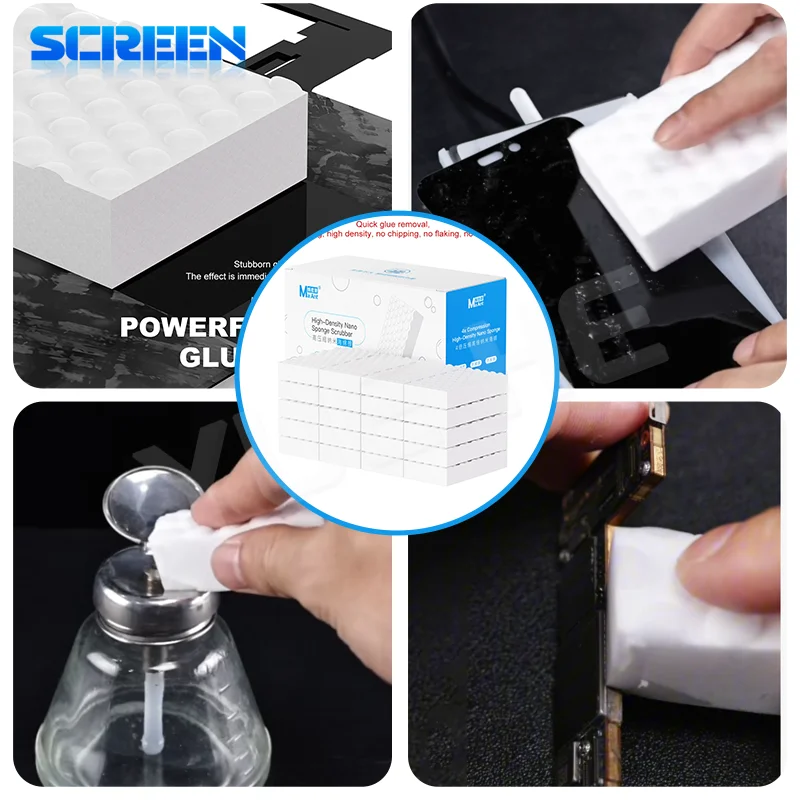 

MaAnt 4x High-Compression Nano Sponge cutting Size No Debris for Mobile Phone Repair Powerful Stain Adhesive Removal Tool