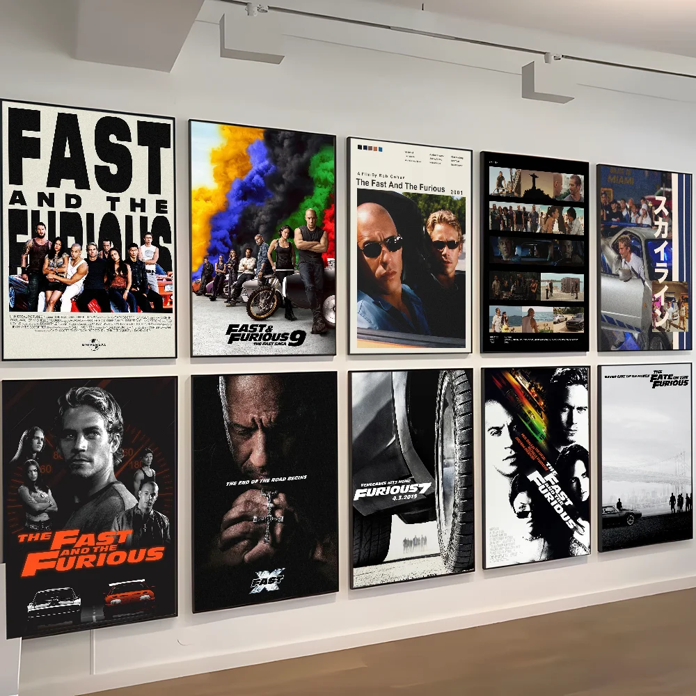 Classic Movies Fast and Furious Series Paul Walker Classic Movie HD Quality Poster Wall Art Painting Study Nordic Home Decor