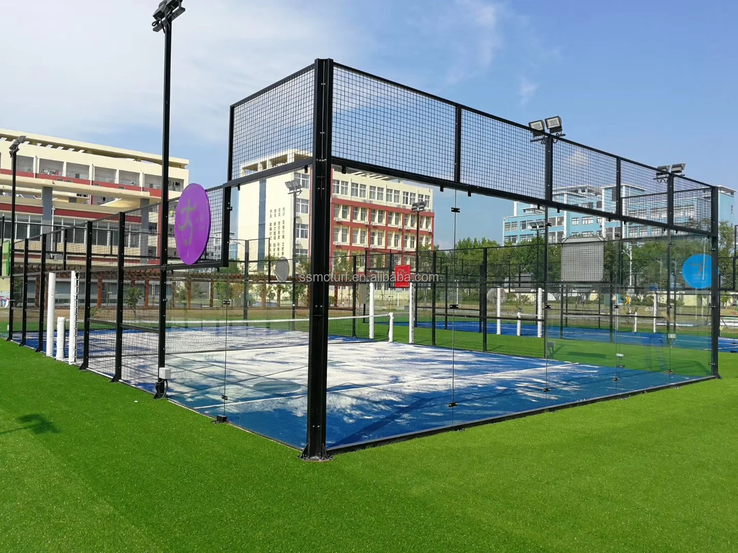 

Gold Supplier Panoramic Padel Tennis CourTennis Court for Sports