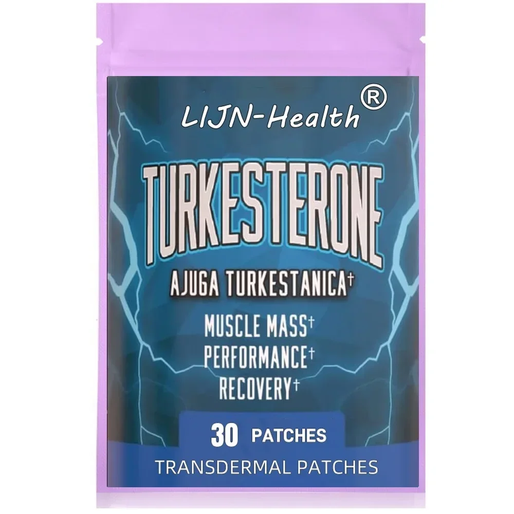 30 Patches Turkesterone Transdermal Patches Ajuga Turkestanica Improve Lean Muscle Mass, Exercise Performance