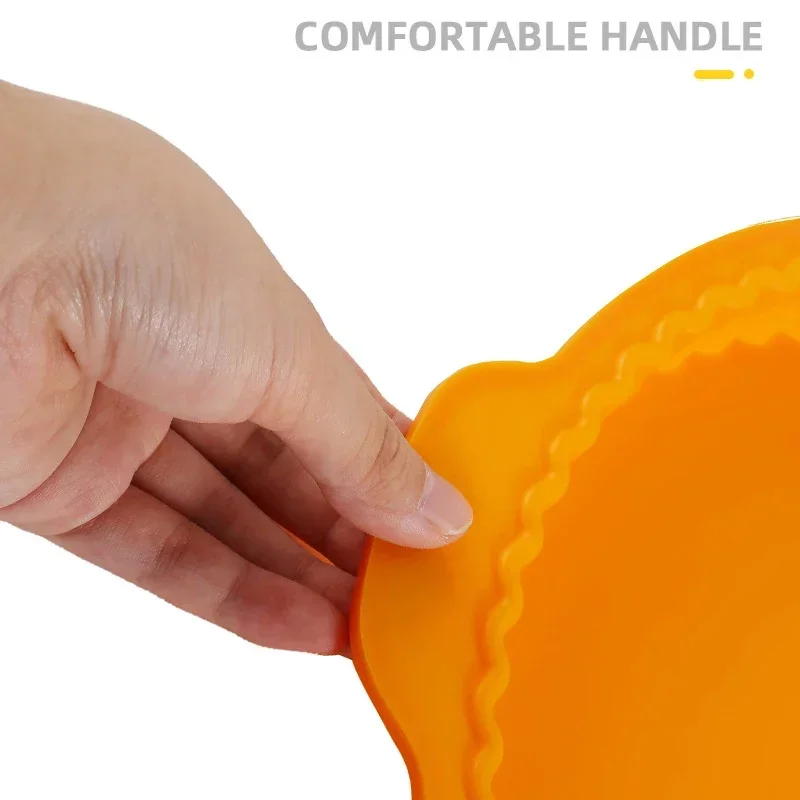 10 Inch Pizza Round Wave Edge Silicone Baking Pans Handmade Cookie Bread Loaf Pizza Pie Toast Tray Thin Cake Mold Kitchen Tools