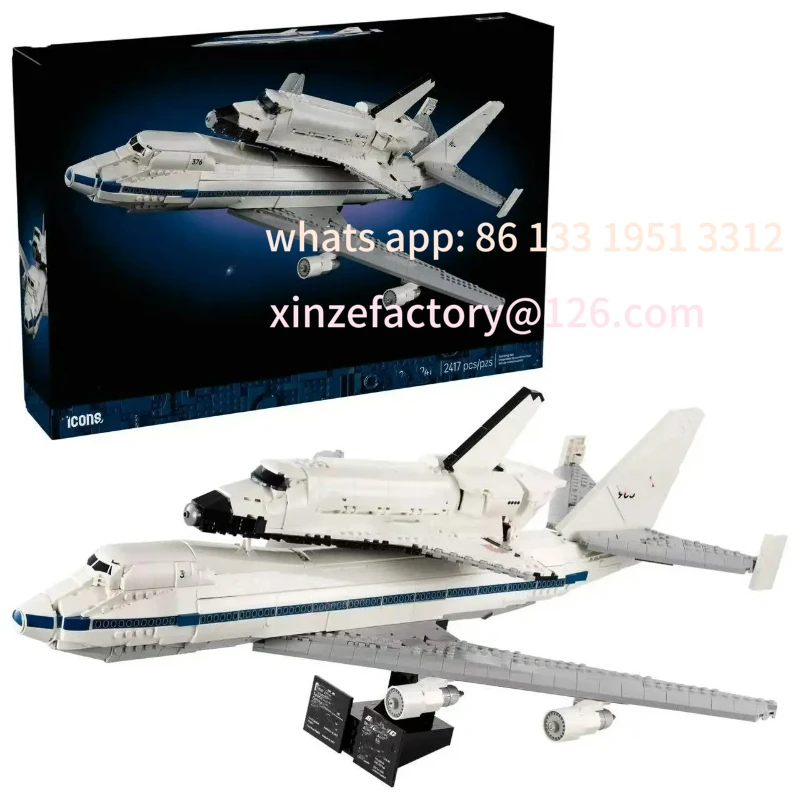 

Customizable new model 2417 transport aircraft, 10360 building blocks, suitable for children's space airplane building block