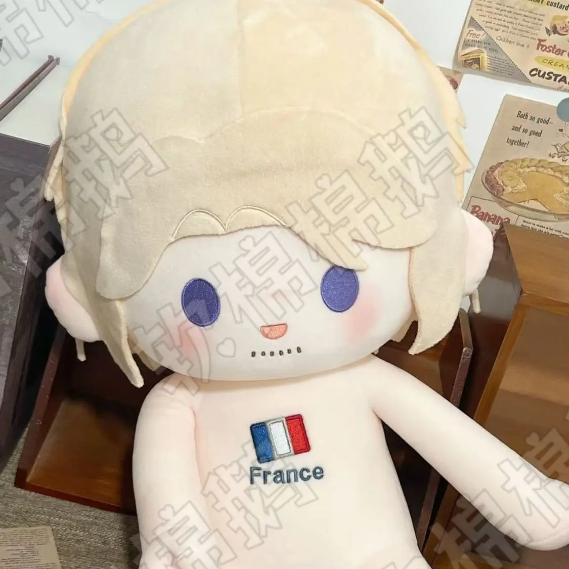 

Anime Role Francis Bonnefoy Attributes Plush Doll Body Sitting Posture Pillow Cartoon Dress Up Plushie 40cm Toy Gift