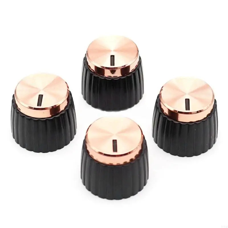 y4ue مكبر صوت الغيتار amp amplifier push on fit knobs لوحة التبديل استبدال