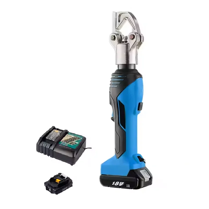 

Rechargeable 16-240mm² Flip Top Cordless Dieless Style Hydraulic Lug Crimper ES-240DY 7T Point Pressure Crimping Piler