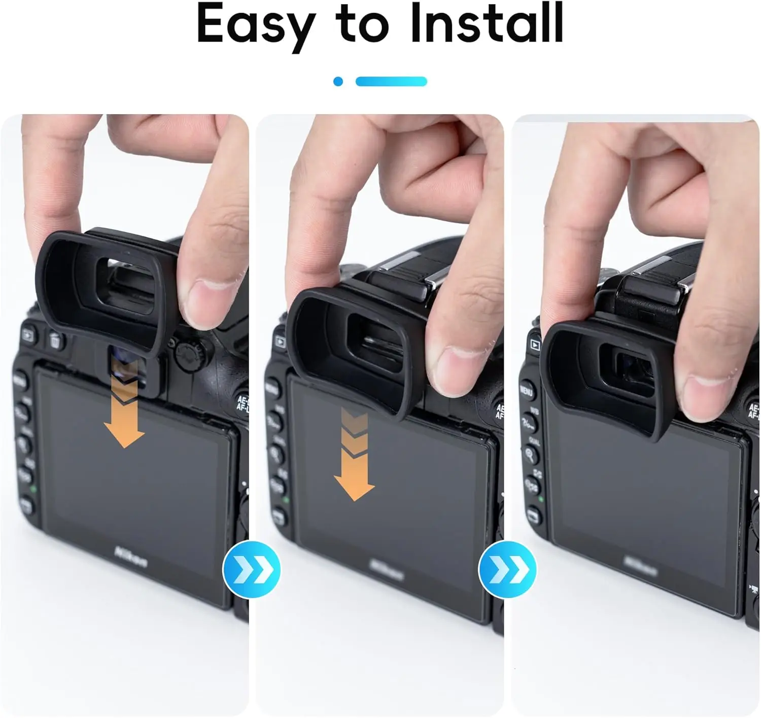 Camera Eyecup Eyepiece Viewfinder for Nikon D7500 D7200 D7100 D7000 D5200 D5100 D5000 D3500 D3400 Replaces DK-20/21/23/24/25/28