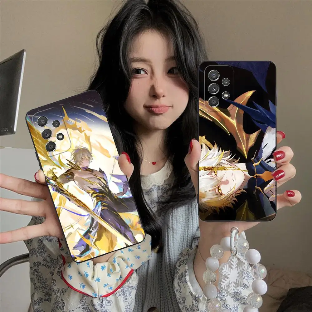 

Чехол для телефона Honkai Impact Phainon для Samsung Galaxy M55 54 42 35 34 33 32 23 22 15 14 13 12 F55 5G Цветной защитный роскошный чехол