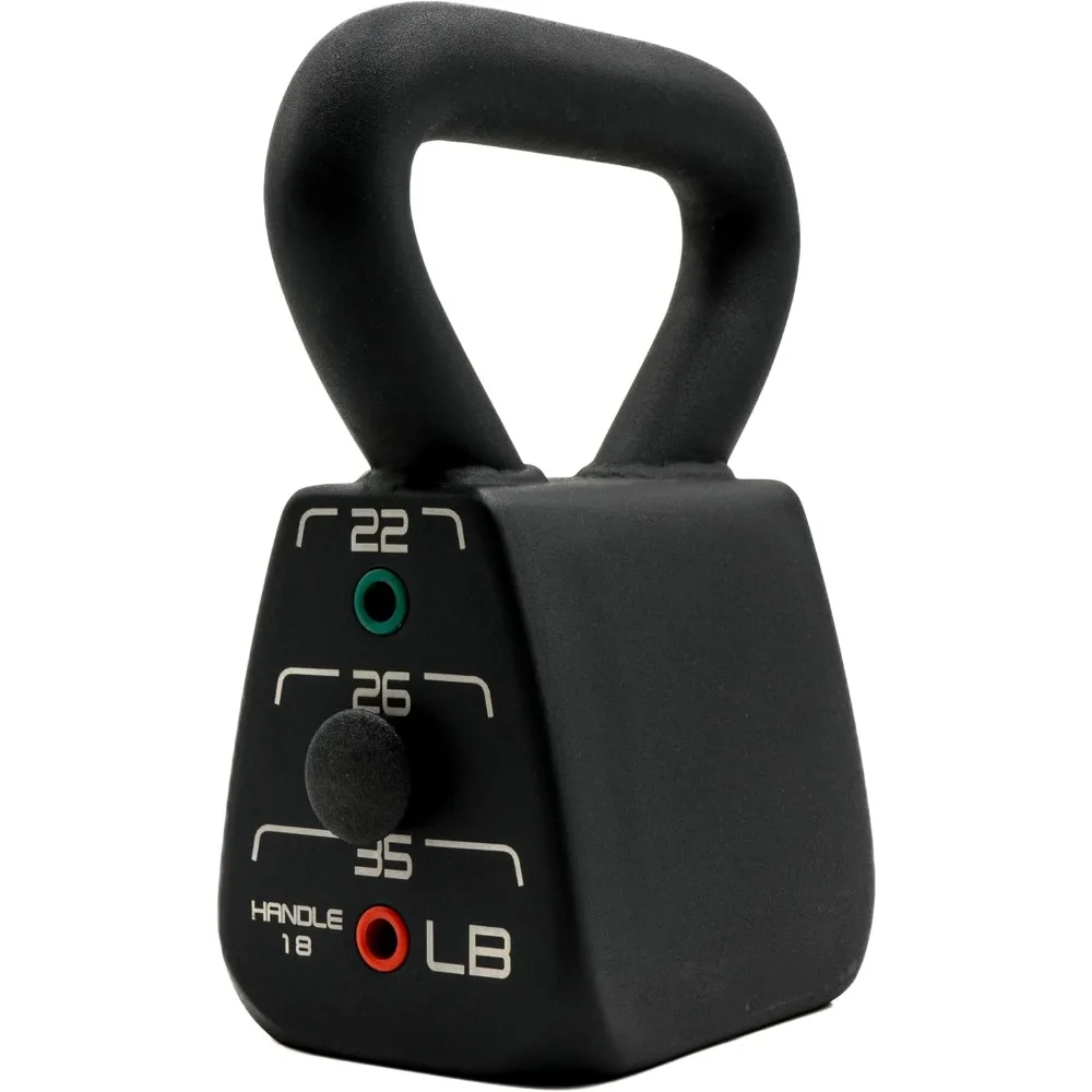 Kettle Bell, Adjustable Weight Range of 18-35 Pounds, Ergonomically Designed, Suitable for Home and Gym Workouts