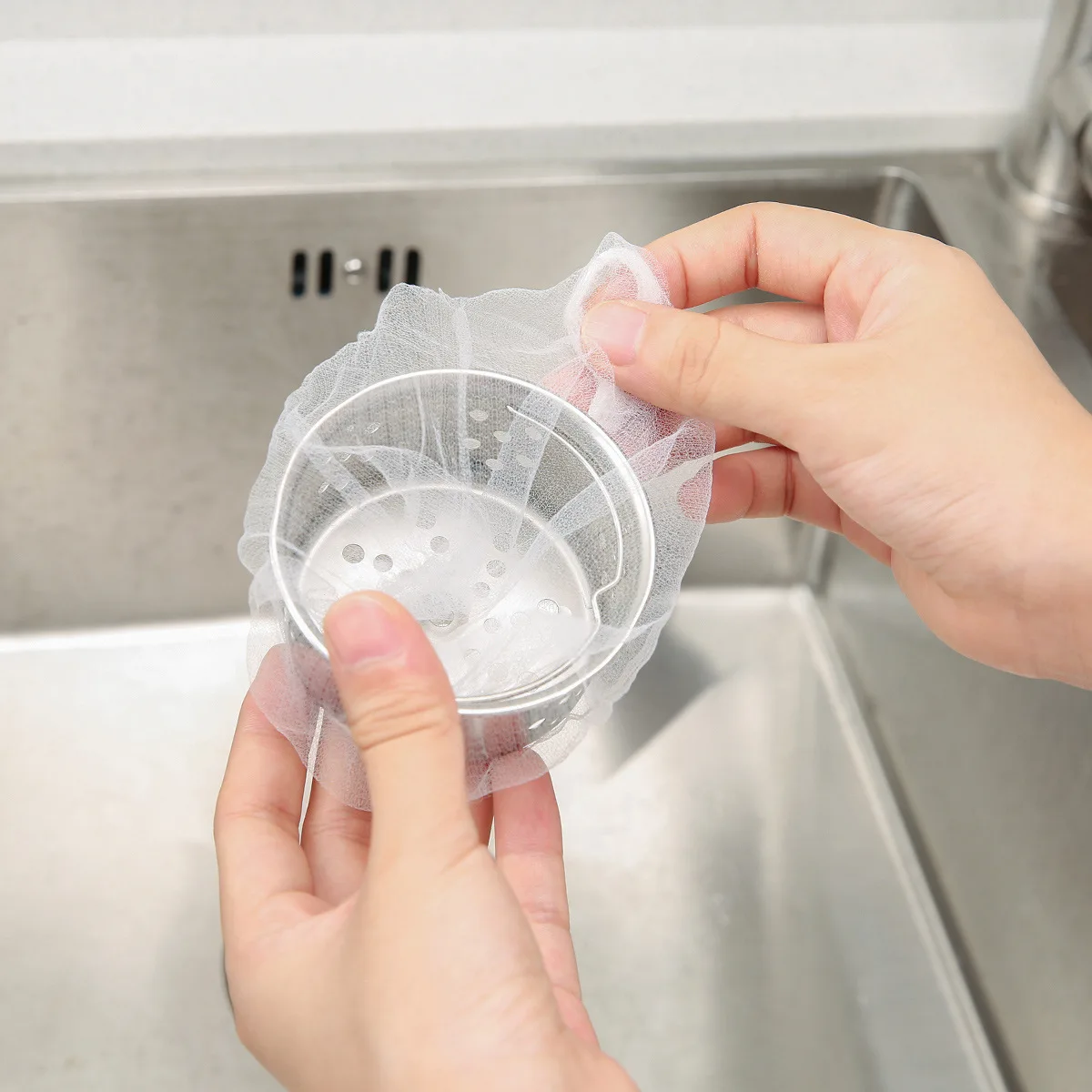 30/100pc Disposable Kitchen Sewer water Filter Sink Strainer Bag Vegetable Hair Rubbish Storage Mesh Bag drain anti-blocking net