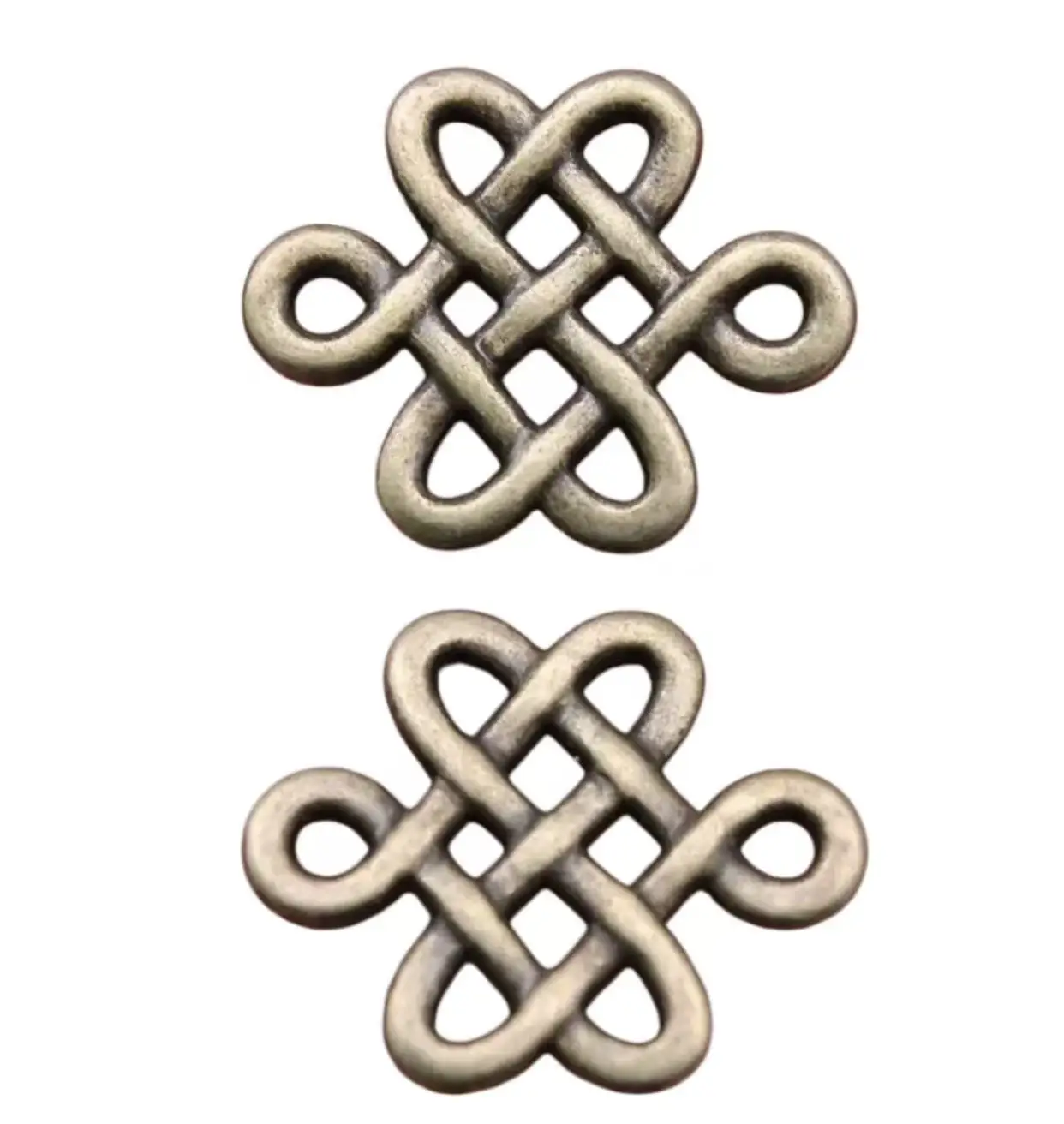 

20pcs 17*14mm lucky knot design connector for handmade Zinc alloy metal accessories HW3972