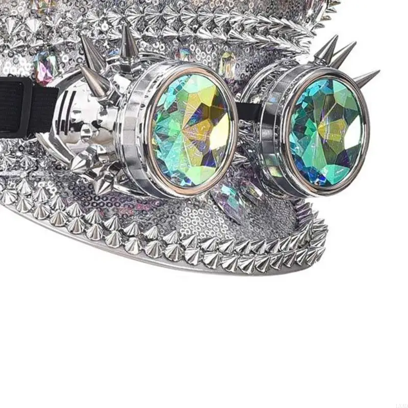 LXAD bezaaid hoed voor volwassenen Glinsterende Kapitein Vrijgezellenfeest Hoed