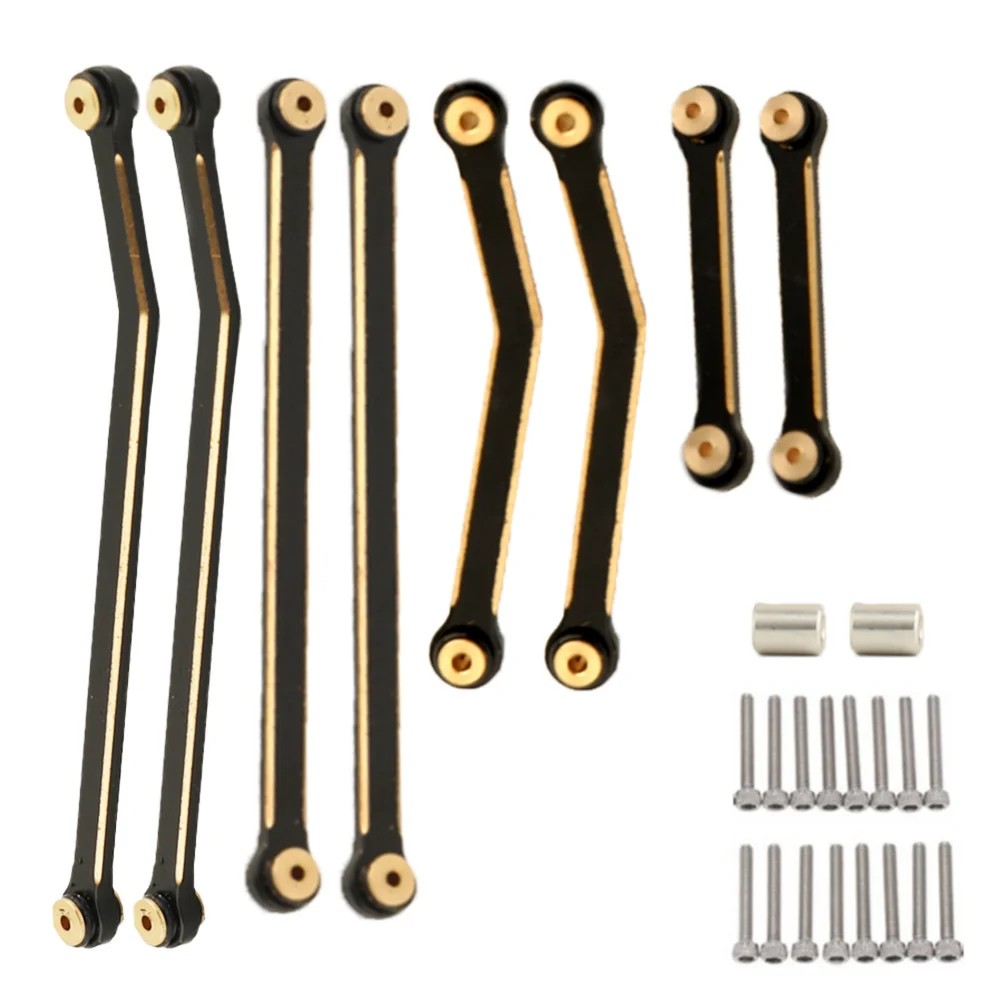 For 1/24 Rc Automotive Axial SCX24 AXI90081 90081 B17 Upgrade Parts CNC Brass High Clearance Chassis Tie Rod Links Linkage Set