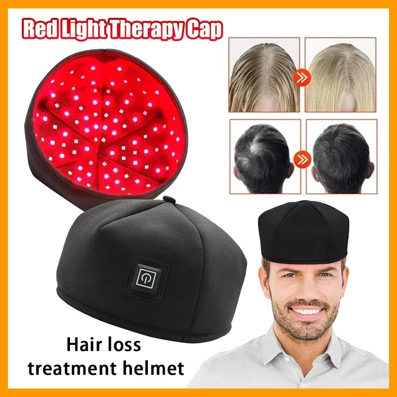 

2025 New Red Light Therapy Cap Laser 660nm 830nm Red Near Infrared Hair Regrowth Hat Hair Loss Treatment Helmet Scalp Massager