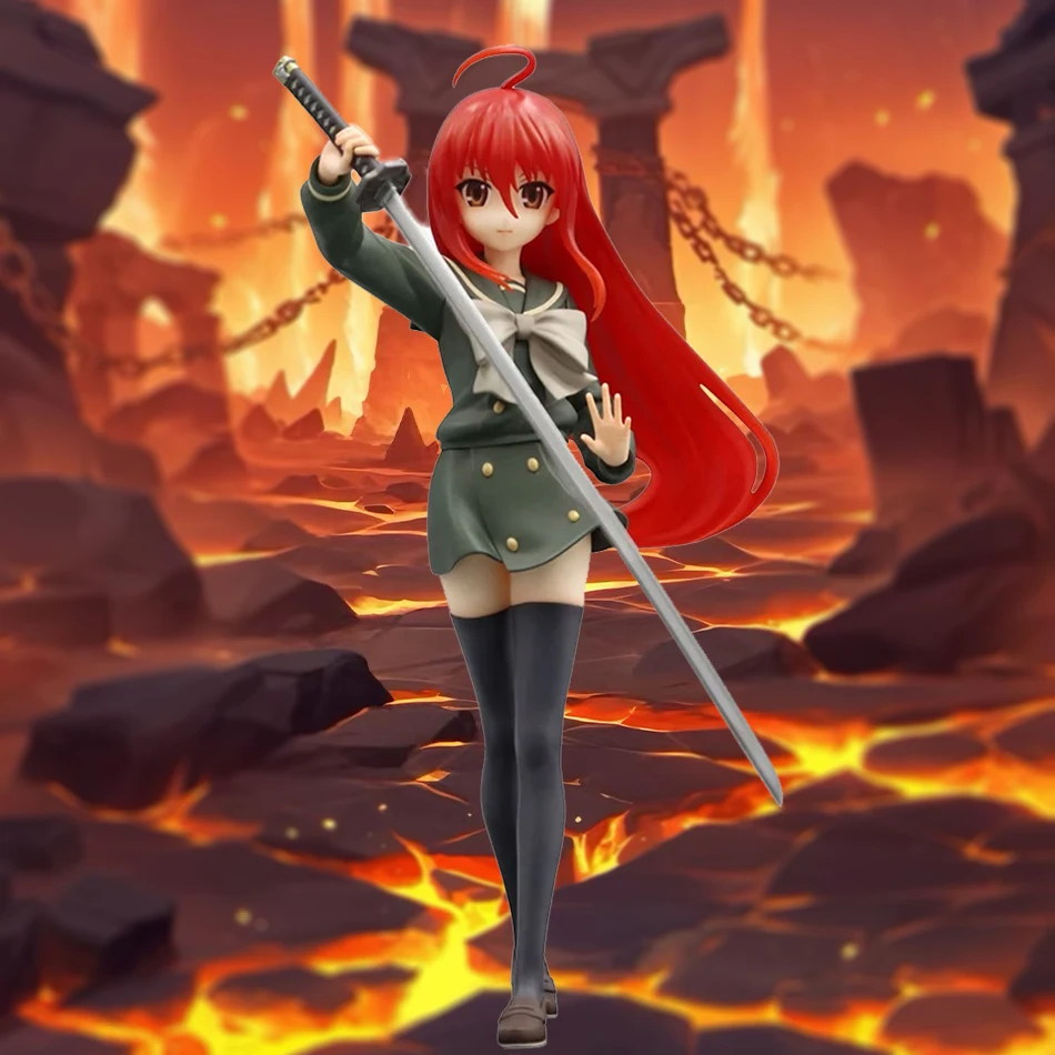 19CM Anime Shakugan no Shana Shana Punish the crime PVC Action Figures Model Collections Ornament Anime Cartoon Model Toy Gifts