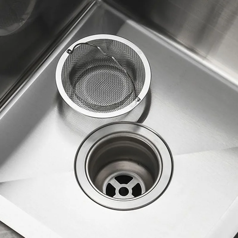 مصفاة تصريف حوض مكونة من قطعة واحدة - ستانلس ستيل، مضادة للانسداد، سهلة التنظيف للمطبخ/الحمام