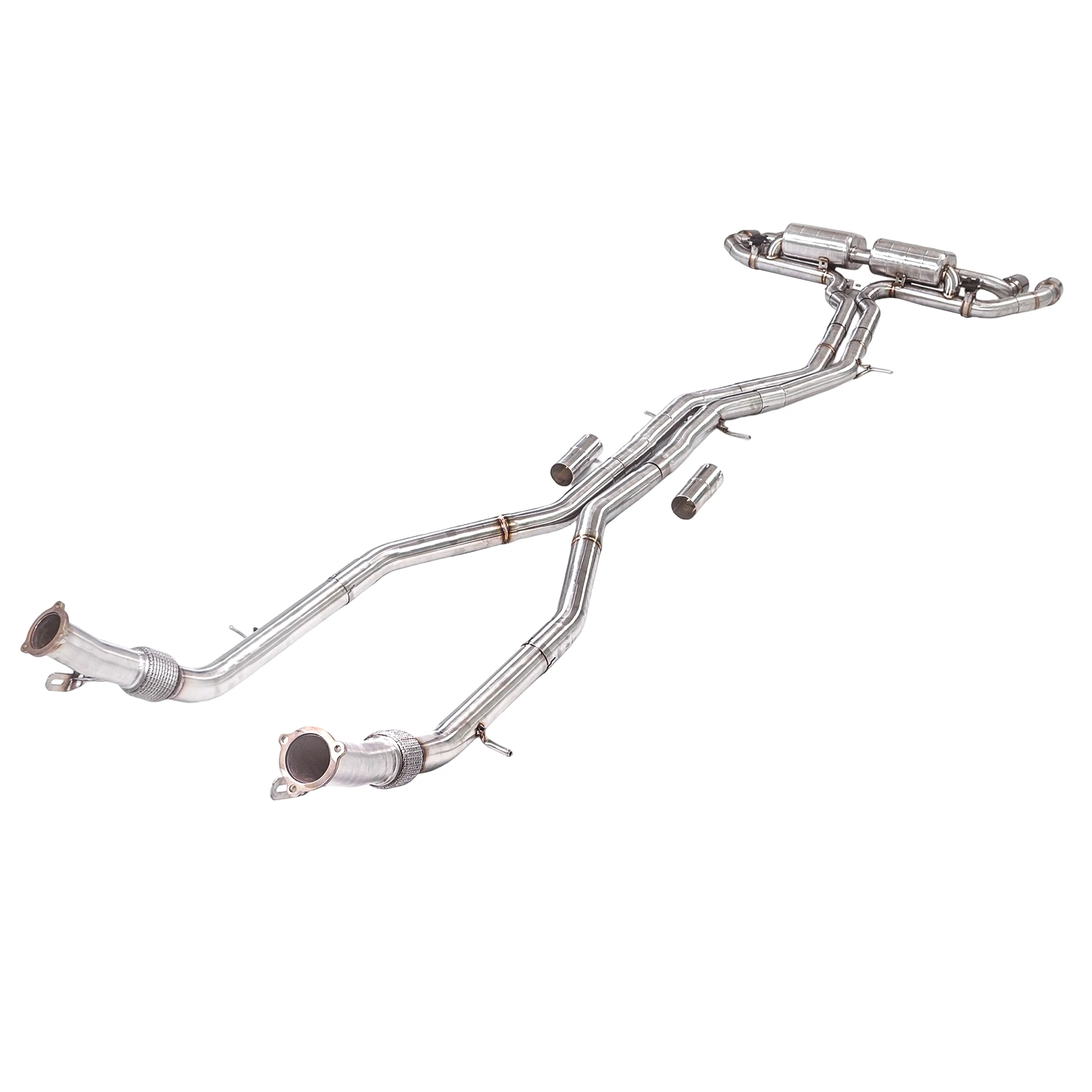 GFC exhaust/for 2018-2023 Lamborghini URUS 4.0T Catback 304 stainless steel performance valve four out 101 tip exhaust pipe