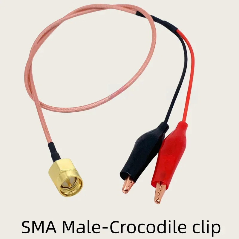 SMA/BNC Male Female to crocodile clamp test line signal source oscilloscope clamp line RG316 cable