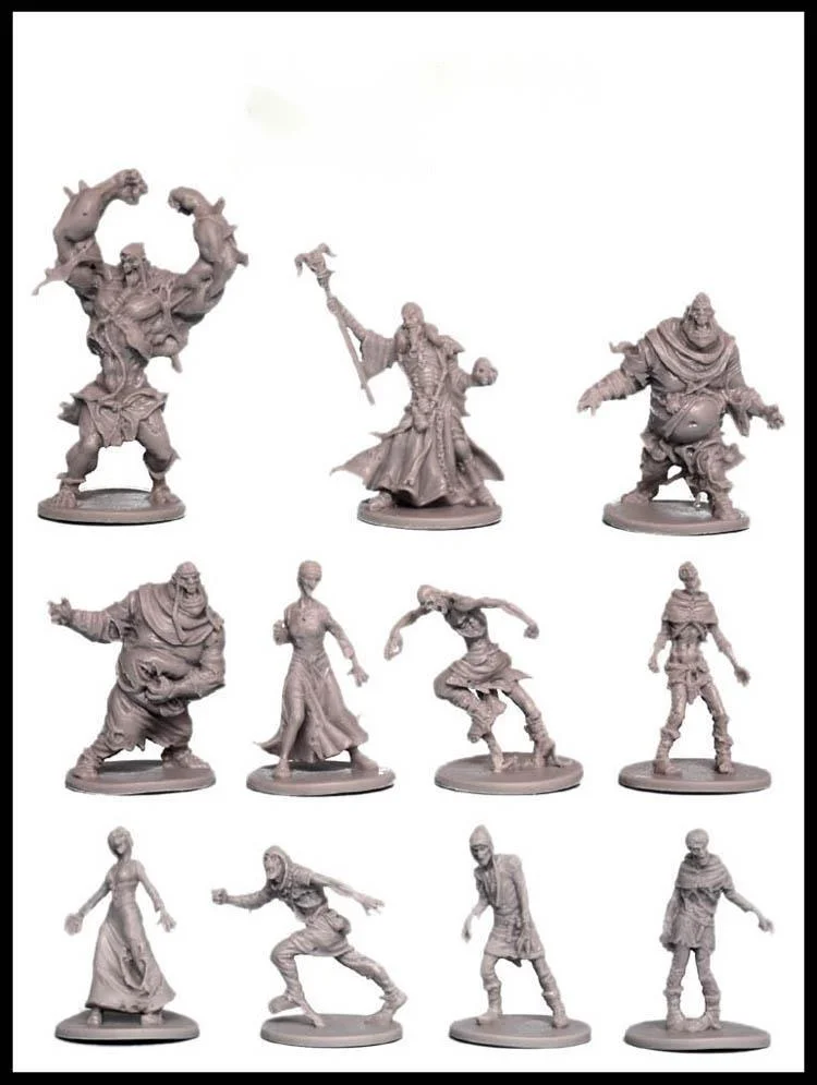 Scale Die-casting Resin Made Board Game Model War Chess Running Group Endless Killing Characters Unpainted