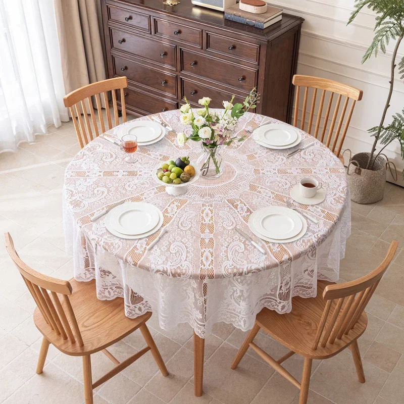 1PCS New Instagram Style White Lace Tablecloth for Home Beautification and Decoration, Cross-border New Stock Tablecloth