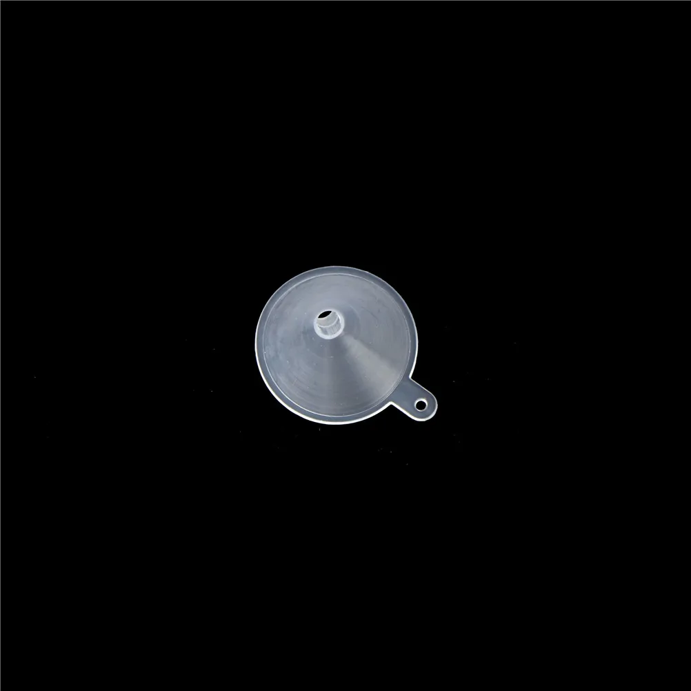 10pcs Mini Funnel Perfume Liquid Filling Tool Lab Supplies Mini Transparent Funnel 3 * 4 Cm Plastic