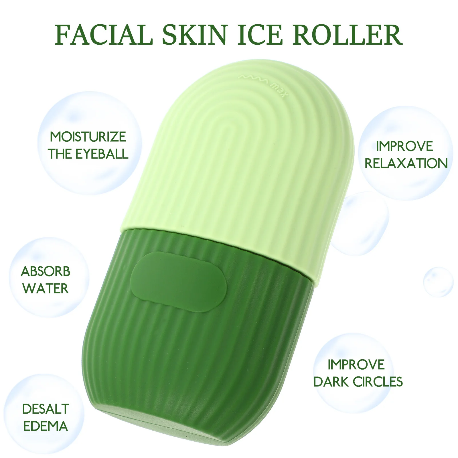 

Compact Silicone Face Mold Durable Practical Multi-Functional Massager for Home Use Travel Ice Face Roller