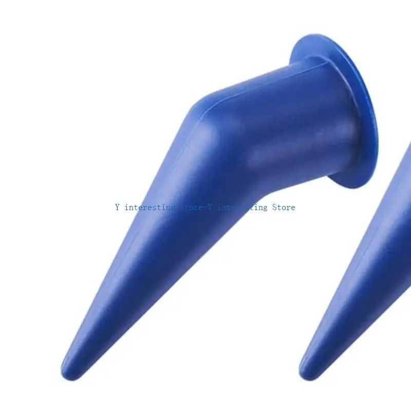 

896A Pack Of 10 Sausage Caulking Nozzle Set Featuring Plastic Caps & Plastic Cones Tips Not Easy Damage for Precisions Work