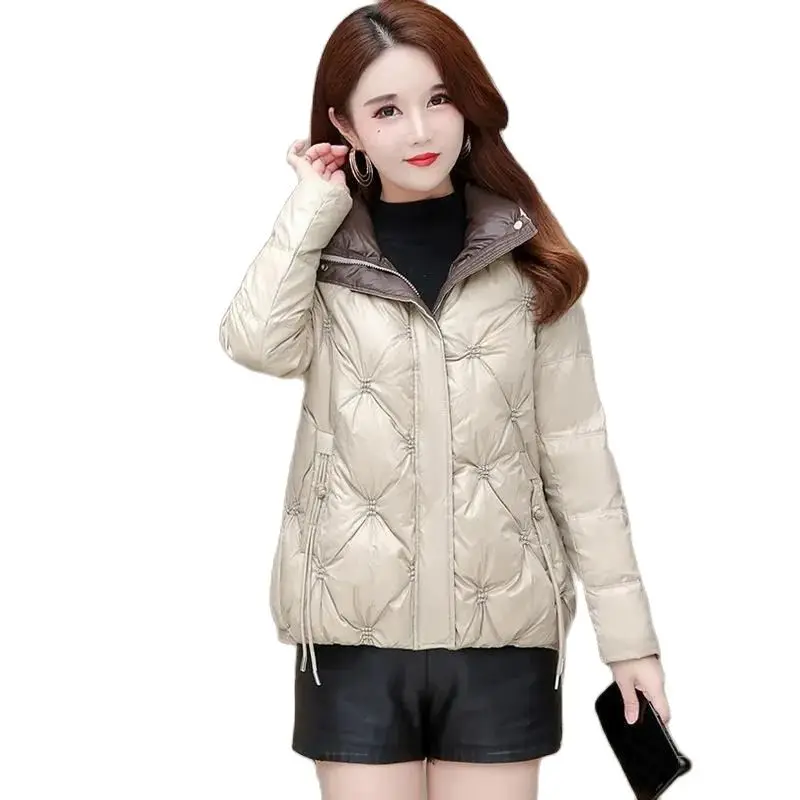 Parkas Coats 2023 New Women Down Jacket Winter Coat Female Short Parkas Warm Slim Fit Outwear Given To Philandering Leisure Time