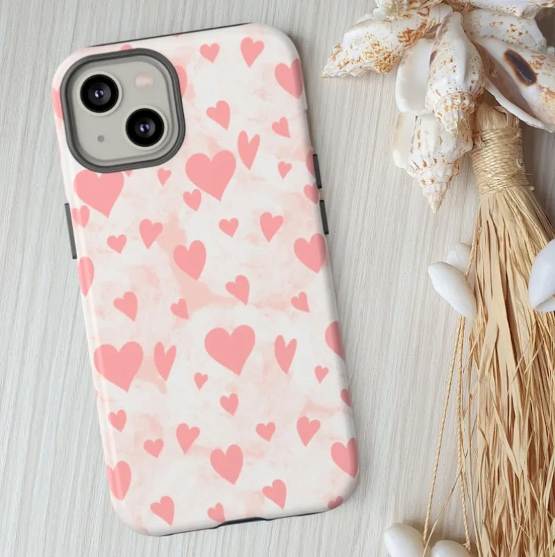 Love Potion Heart Phone Case For IPHONE 16 15PRO MAX 14 13 12 11 Acrylic TPU Two in one magnetic Phone Cases