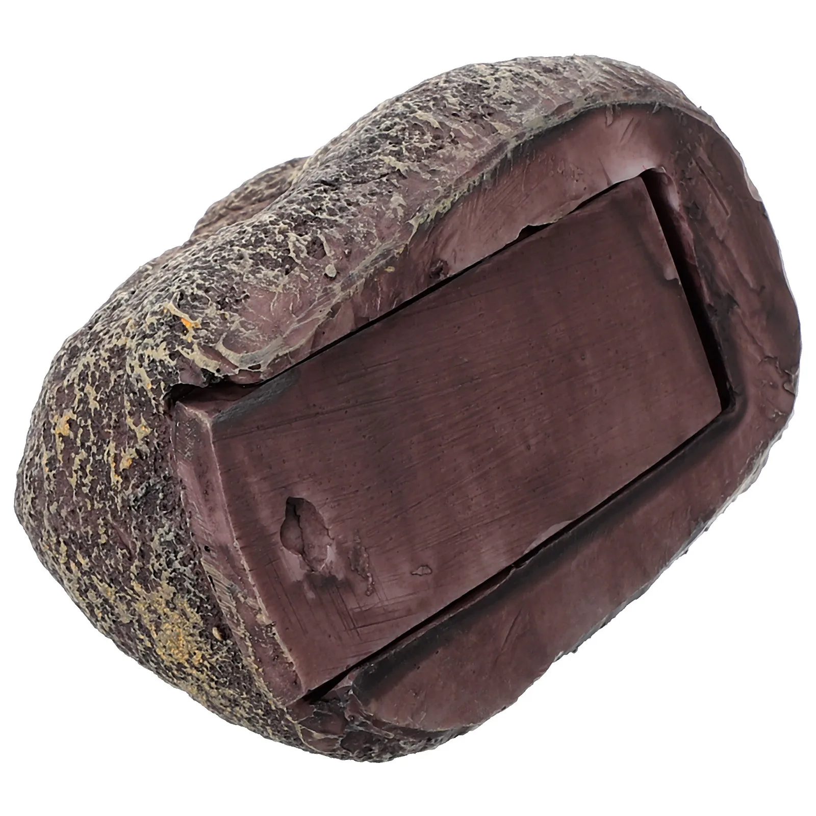 BeautifulSic Stone Key Box Outdoor Hidden Key Holder Decorative Secret Storage Hider for Fence Wall