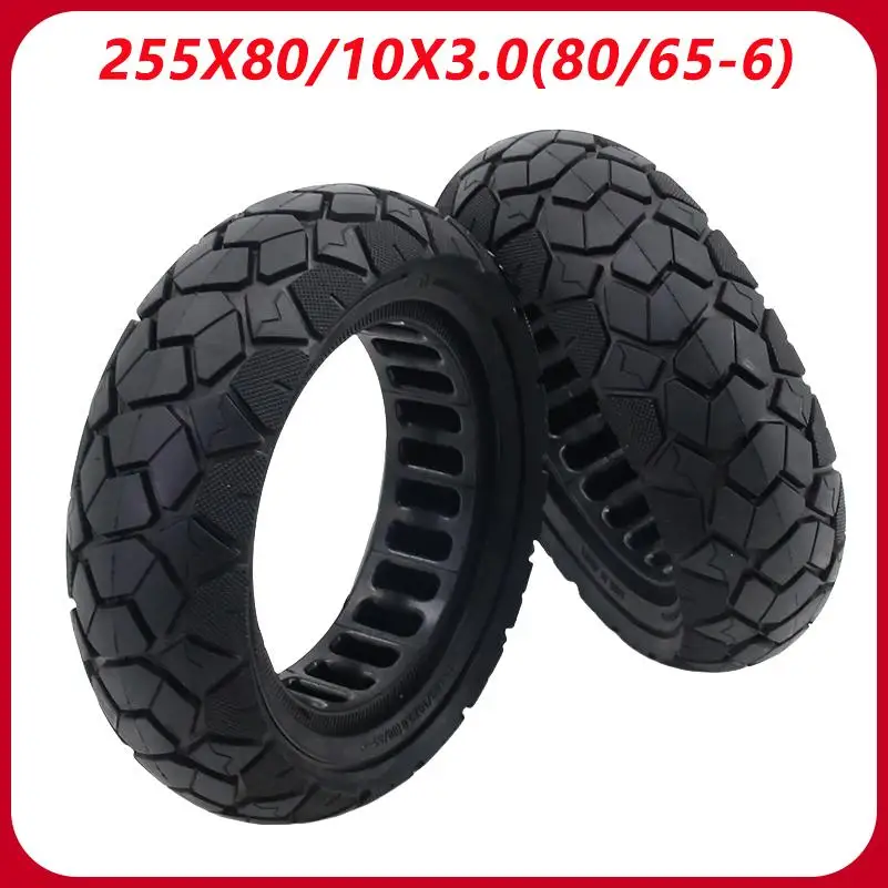 

10x3.0（255x80）Rubber Solid Tyre 255*80 80/65-6 Solid Tire for ZERO10X for Kugoo M4 G1 for Dualtron E-Scooter Honeycomb Wheel