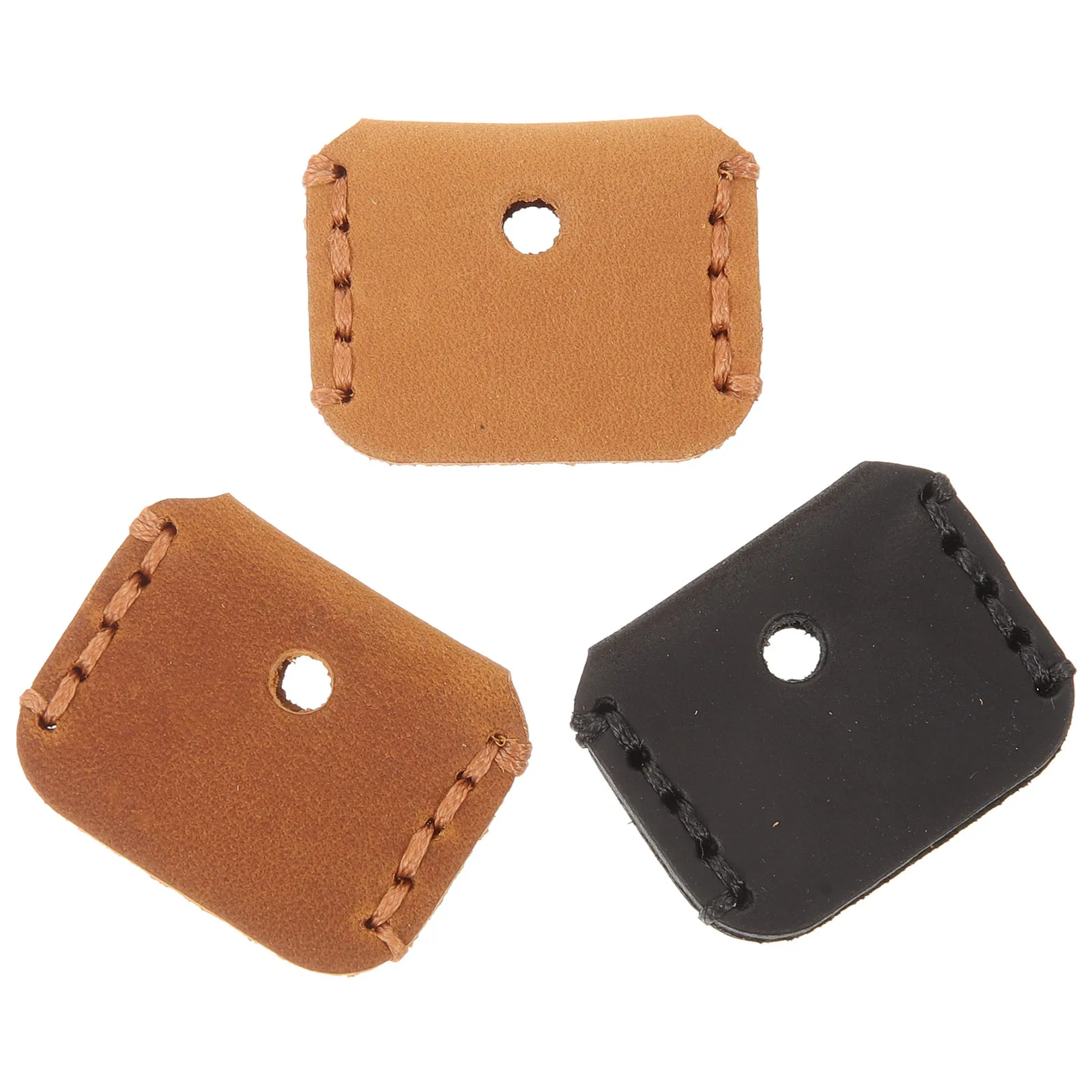 

3 Pcs Key Covers Practical Elastic Caps Fit Standard Key Heads Protection Black Brown Car Accessories