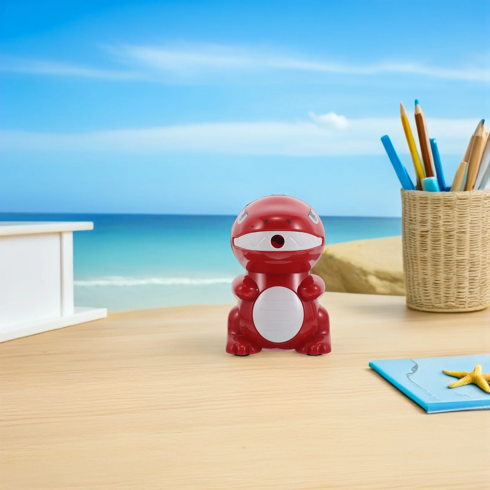 لطيف ديناصور براية أقلام الكرتون الحيوان يده دليل ثقب واحد مبراة اللوازم المدرسية الفصول الدراسية المكافآت عيد ميلاد #2