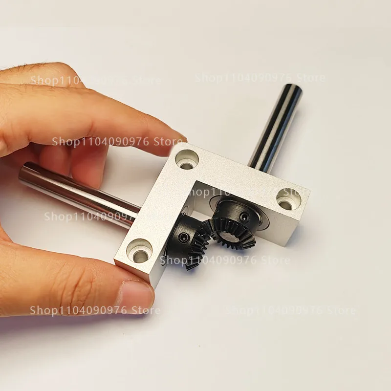 8/10Mm Outlet Shaft, Right Angle Rotator Small 90 Degree 1:1 Gearbox Bevel Gear