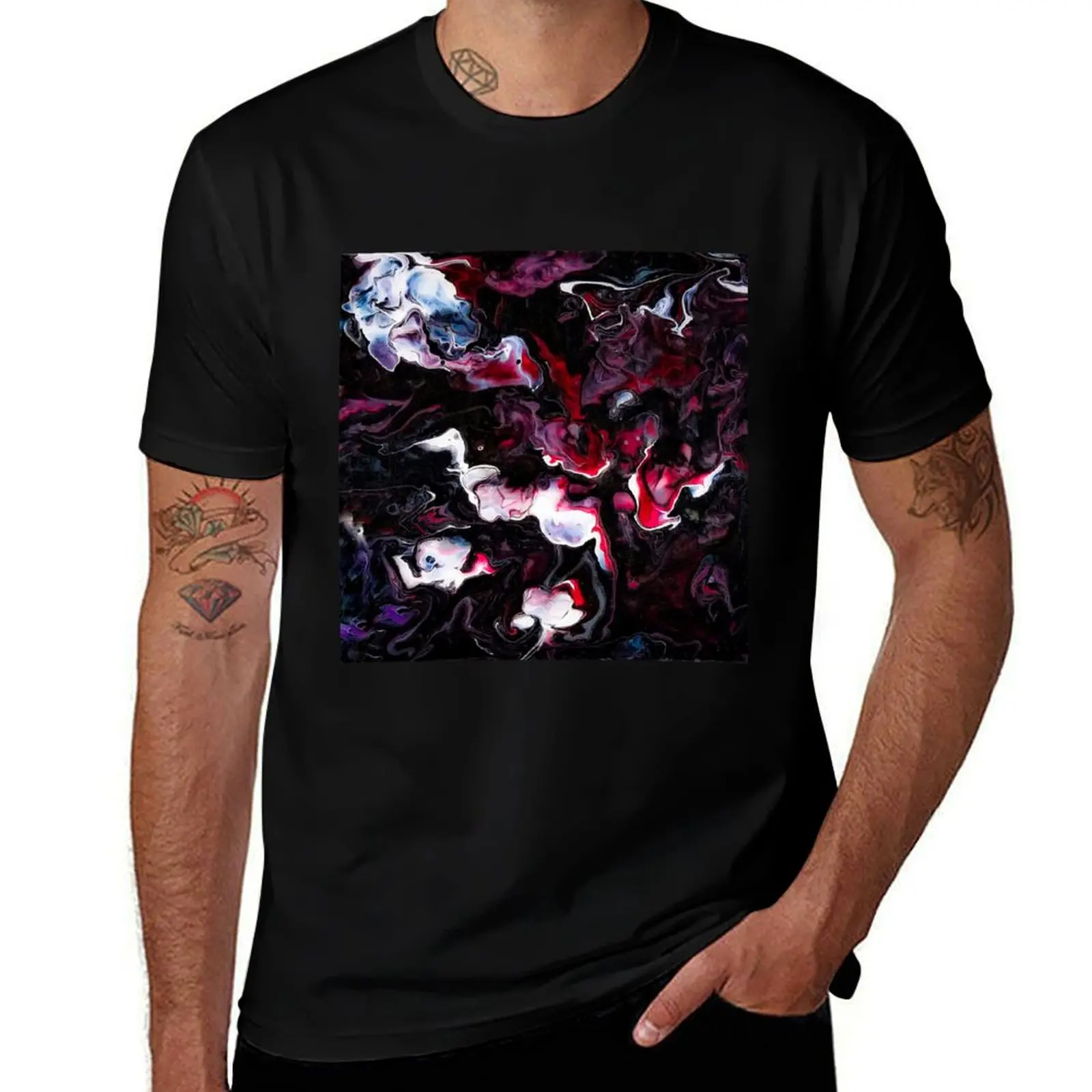 Floating Flora and Fauna T-Shirt Summer Print Short Sleeve Tee