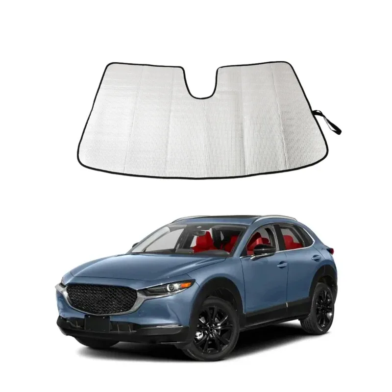

For Mazda CX-30 2020-2022 Aluminum Foil Silver Car Front Windshield Sun Visor Sun Visor Interior Car Accessories