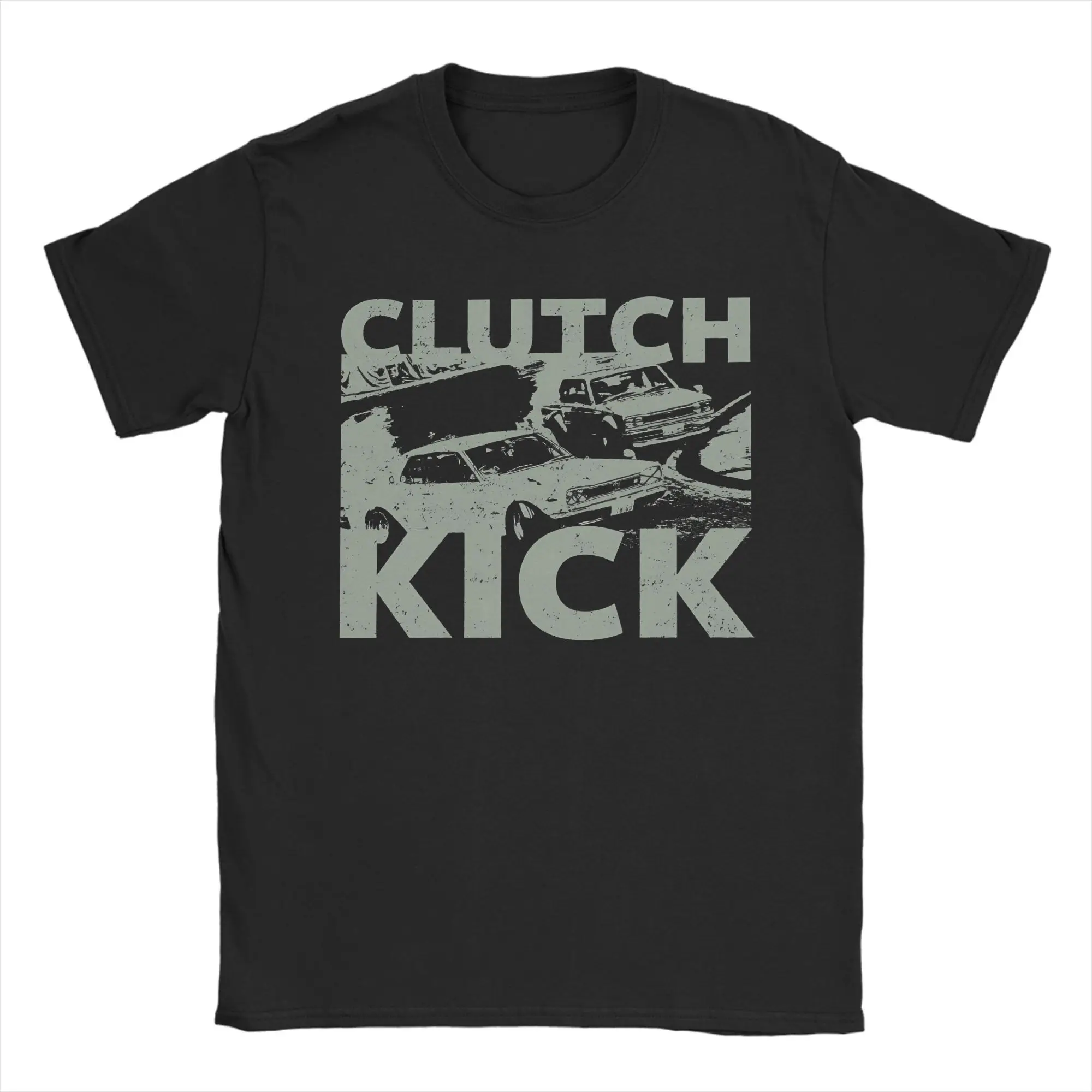 

Clutch or Kick Men T Shirt Casual Tee Shirt Short Sleeve Crewneck T-Shirts Pure Cotton Printed Clothes