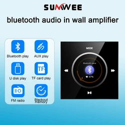 86 New item Music player system controller hifi professional smart wall mount stereo  bluetooth mini in wall amplifier