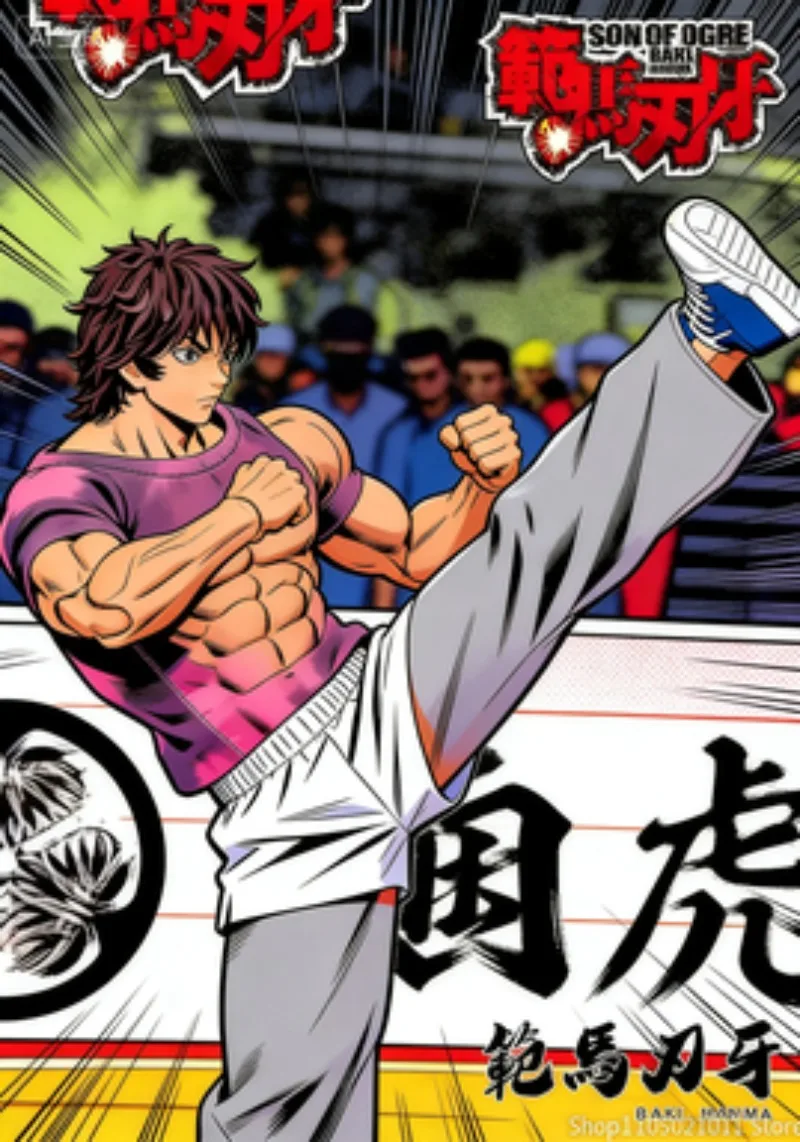 

Spot Sale1/12 Scale Anime Baki Hanma Oni Action Figure Real Man Assembly Mol Figurine Office Desktop Decoration Ornaments Boy'S