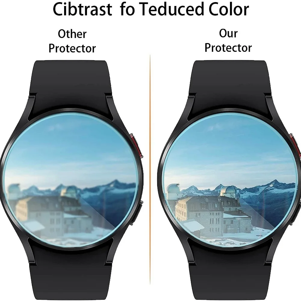 Vidrio Templado impermeable para Samsung Galaxy Watch 6 5, película protectora de pantalla templada de 40mm/44mm, 6/5/4, 43mm