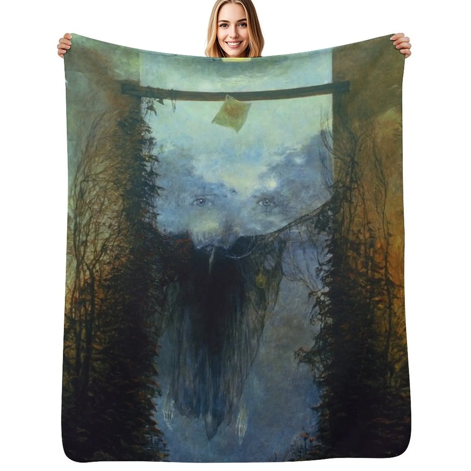 

Untitled (Garden), by Zdzisaw Beksiski Throw Blanket Thermal decorative christmas gifts Decoratives Blankets