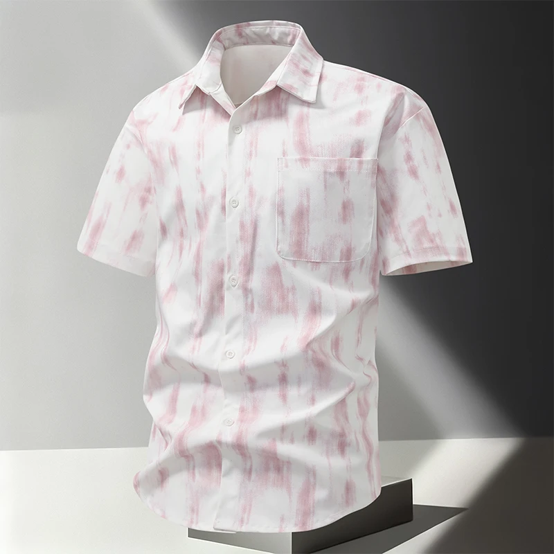 Man Clothes Designer Chemise Homme Grande Taille High Quality 2026 Korean Style Printed Short Sleeve Mens Casual Country Shirt