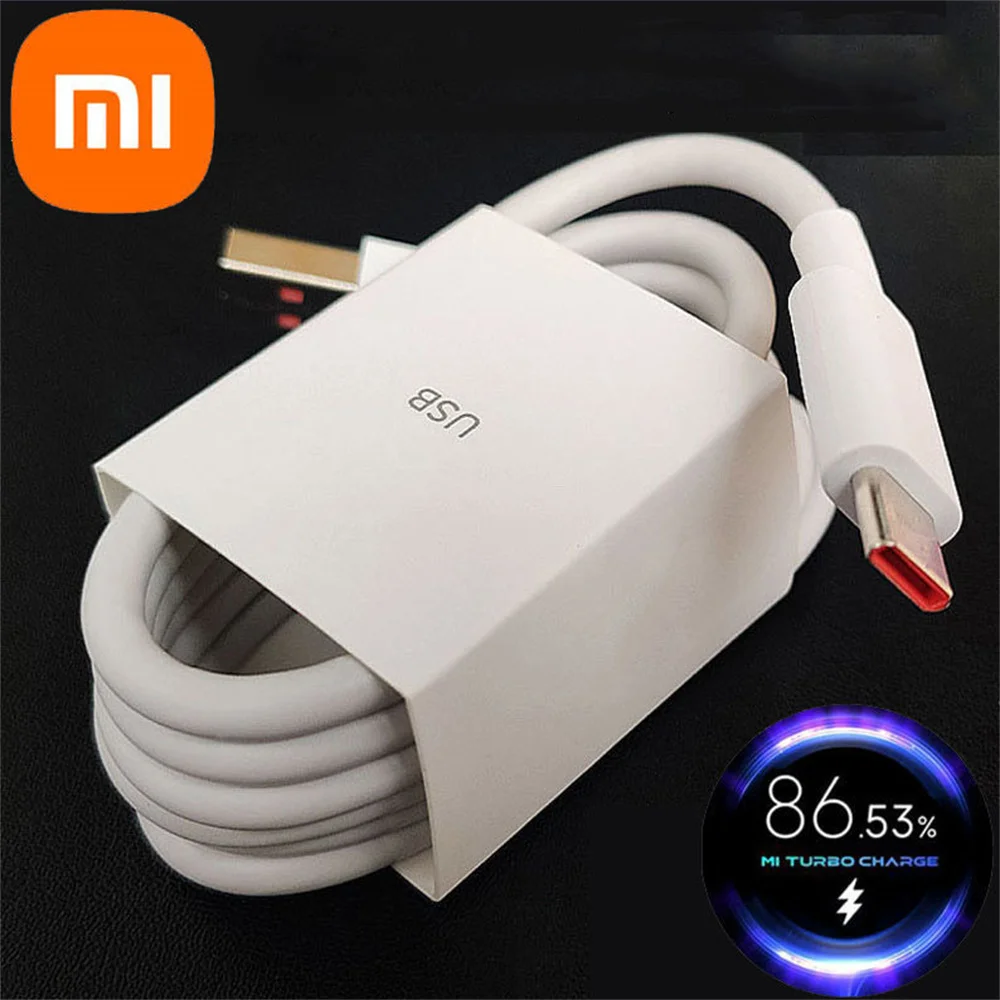 Original Xiaomi 6A 120W 90W 67W 55W 33W USB Type C Turbo Fast Charge Cable For Mi 14 13 12 11 Pro Redmi Note 12 11 T Pro POCO X4