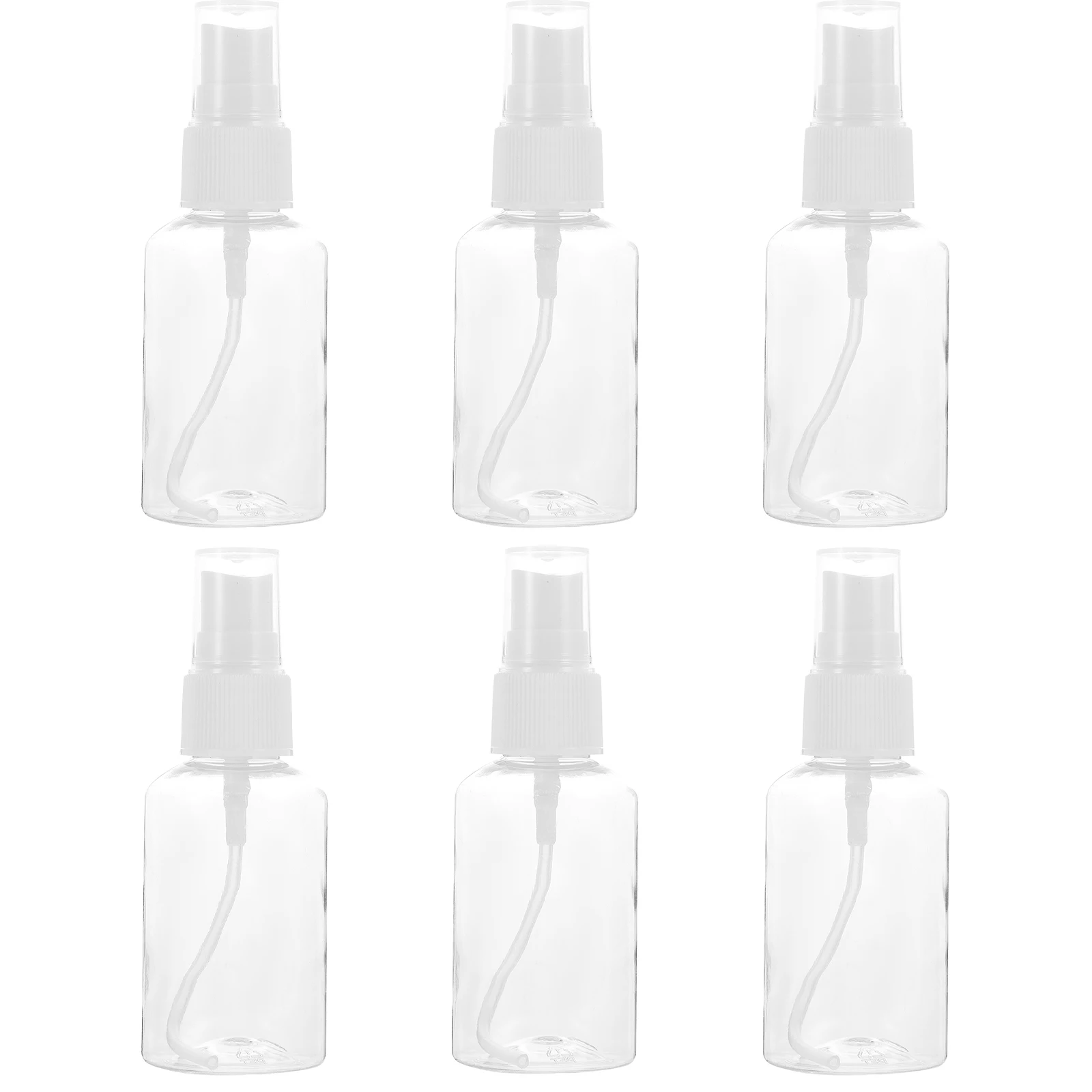 

6pcs Refill Bottles 50ml Transparent Plastic Travel Containers for Liquids Lotions Gels Hand Leak Proof