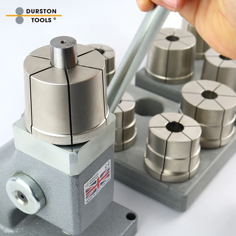 Durston Bangle Stretcher Cast Iron Bench Mount Bangle Sizing Tool 6 Round & 6 Oval Delrin Die Jewelry Bracelet Enlarging Machine